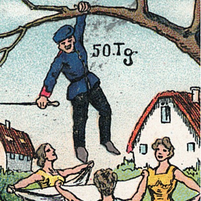 Carte Postale - Illustration - Armée Allemande - Réserviste - Hurra, Reserve hat noch - Guillaume II - 1905 / 1908 - Service Militaire - Heimat - 1909