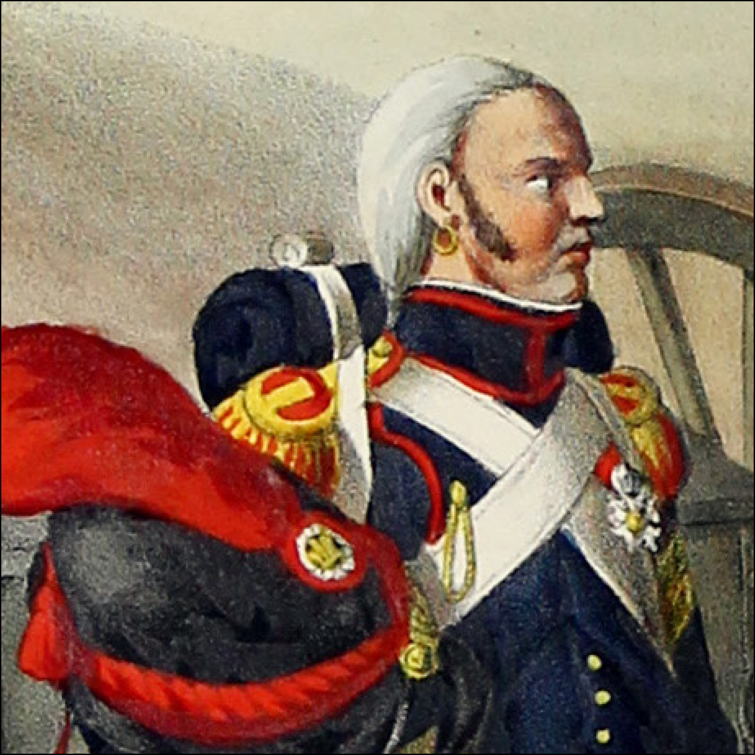 Gravure Lithographie XIX - Soldat - De Moltzheim Auguste - Uniforme - France - Artillerie - Armée Française - Historique - Napoleon 1er - Artillerie a Pied - Garde Impériale 1809 - 1815