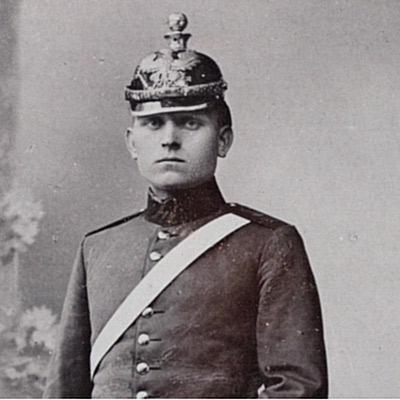 IE-CDV Soldat Allemand - Armée Artillerie - Strasbourg - Sabre - Pickelhaube - Casque à pointe - XIX - Uniforme